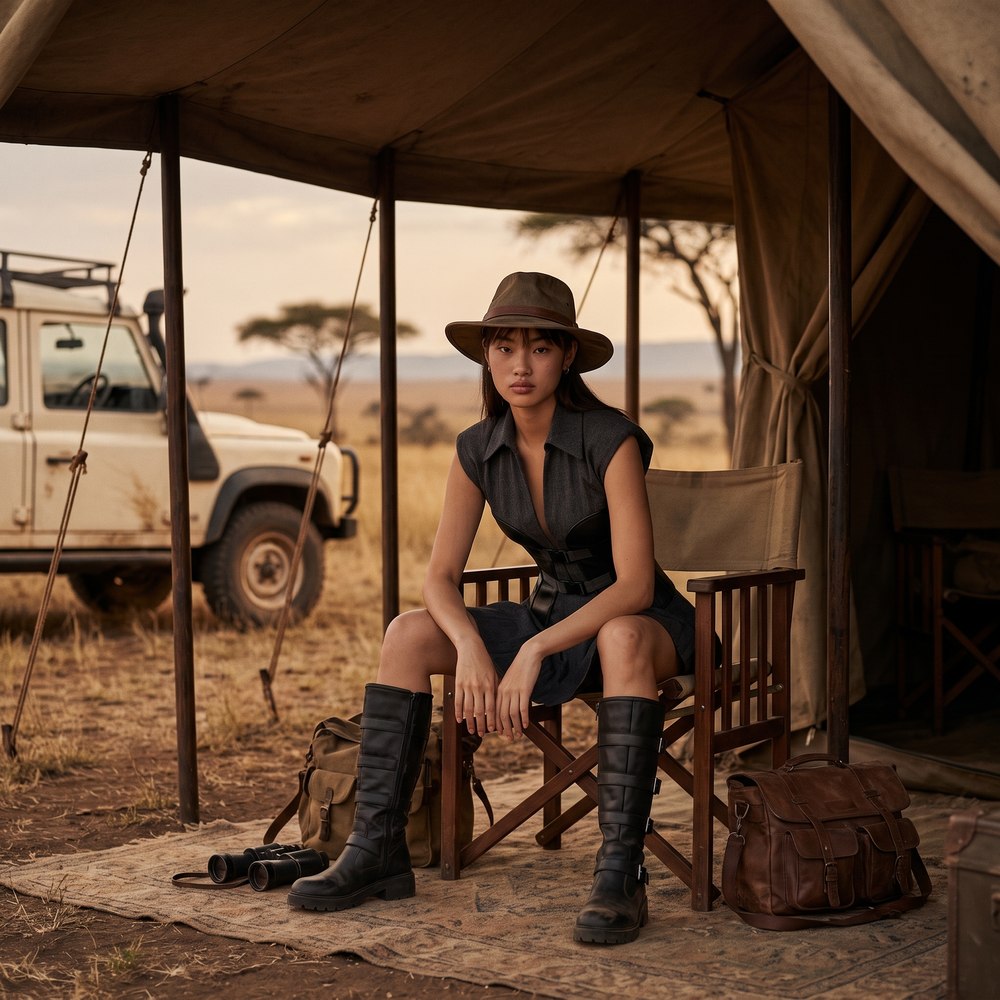 Safari campaign — camp scene